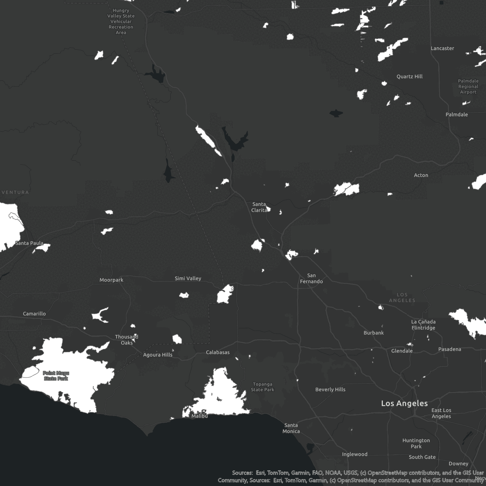 Wildfire behavior animation